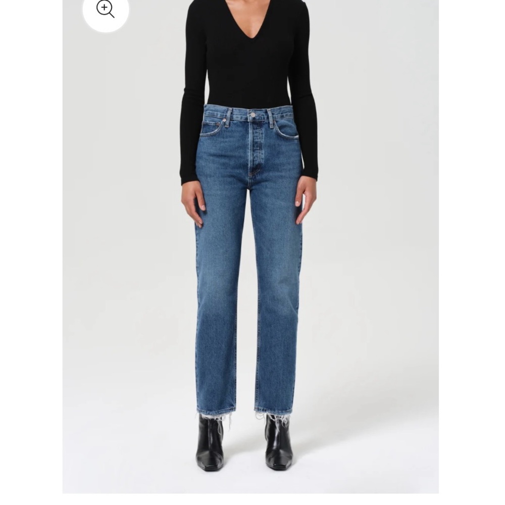 Agolde Blue Straight Leg Women's Jeans